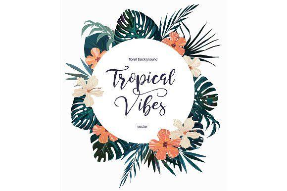 Tropical Logo - Exotic vector tropical logo.