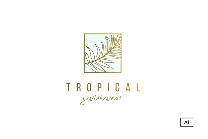 Tropical Logo - Tropical Palm Logo Template by 83Oranges on Envato Elements