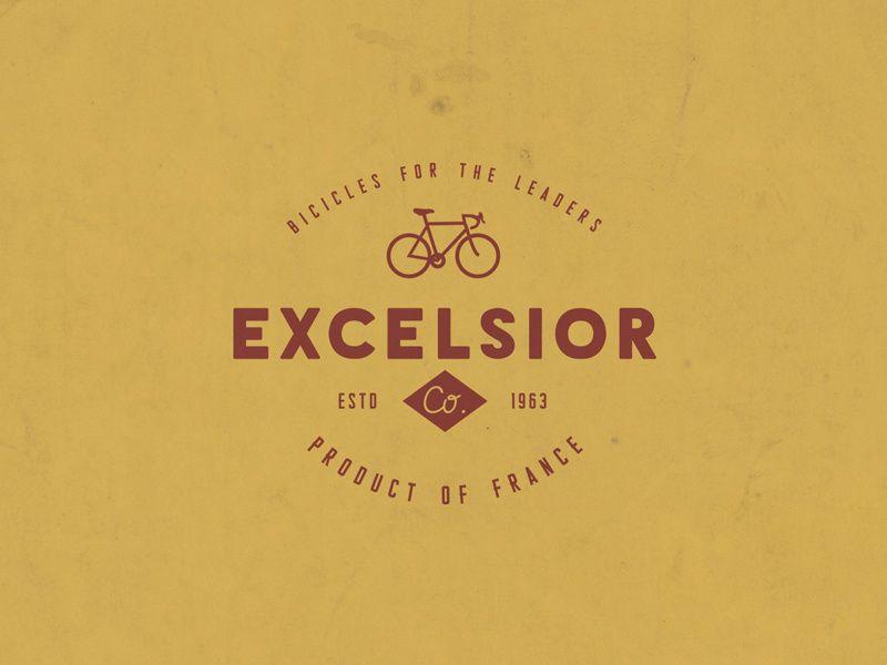 Excelsior Logo - Excelsior Bicycle Logo by Bart Wesolek on Dribbble