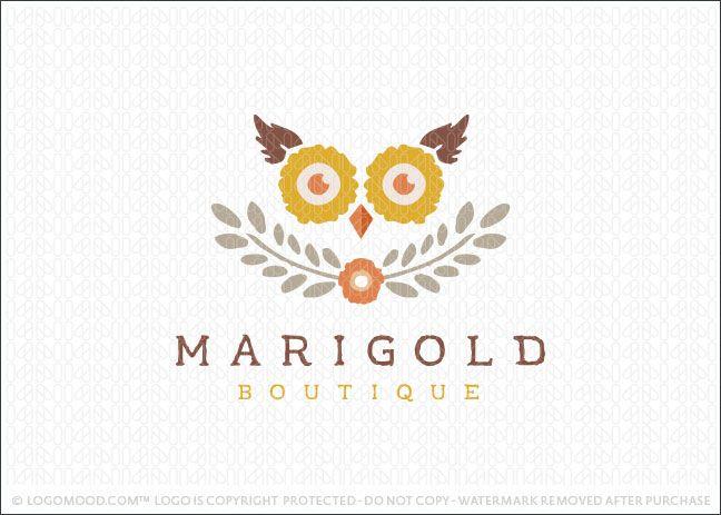 Marigold Logo - Marigold Owl Boutique | Readymade Logos for Sale