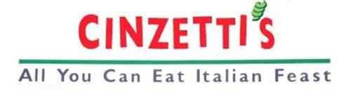 Cinzzetti's Logo - CINZETTI'S ALL YOU CAN EAT ITALIAN FEAST Trademark of Cinzzetti's