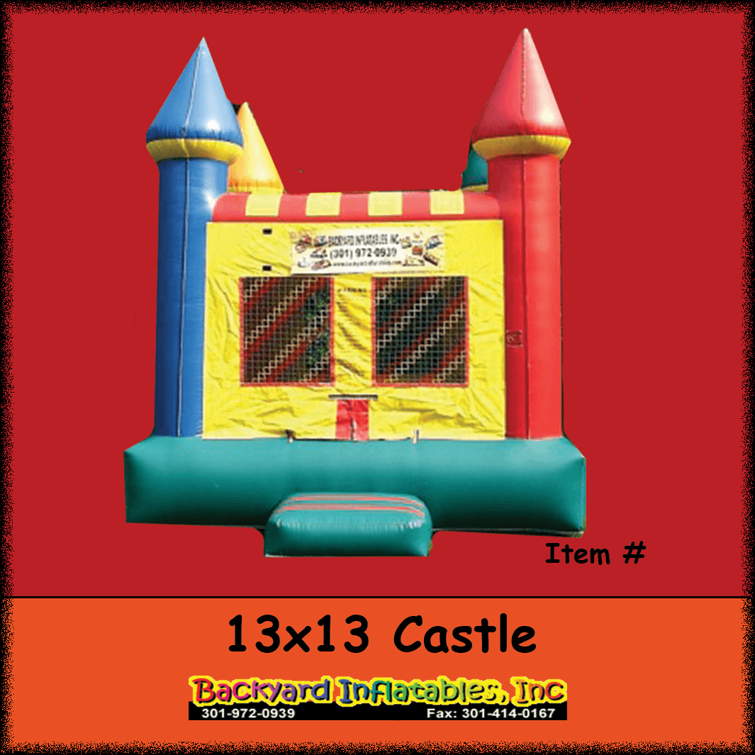 Moonbounce Logo - Castle Moon bounce 13x13