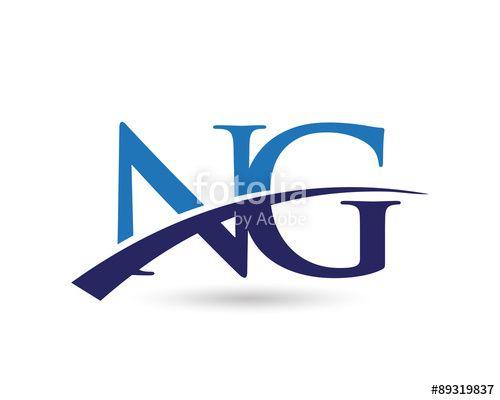Ng Logo - NG Logo Letter Swoosh