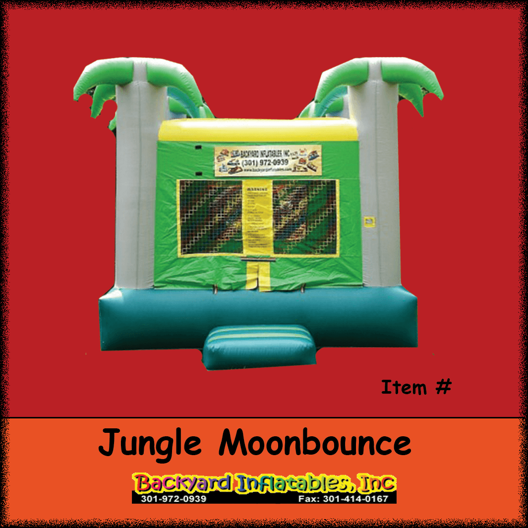 Moonbounce Logo - Jungle Moon bounce
