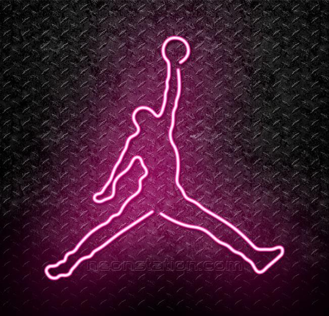 Joran Logo - NBA Michael Jordan Jumpman Logo Neon Sign