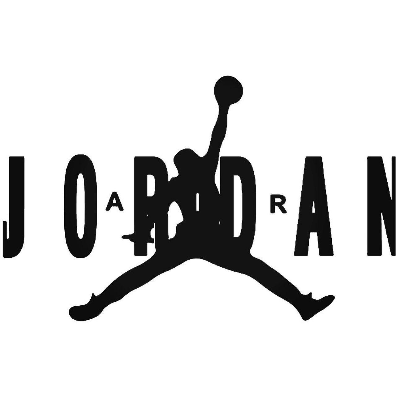 Jordasn Logo - Michael Jordan Logo 2 Vinyl Decal Sticker