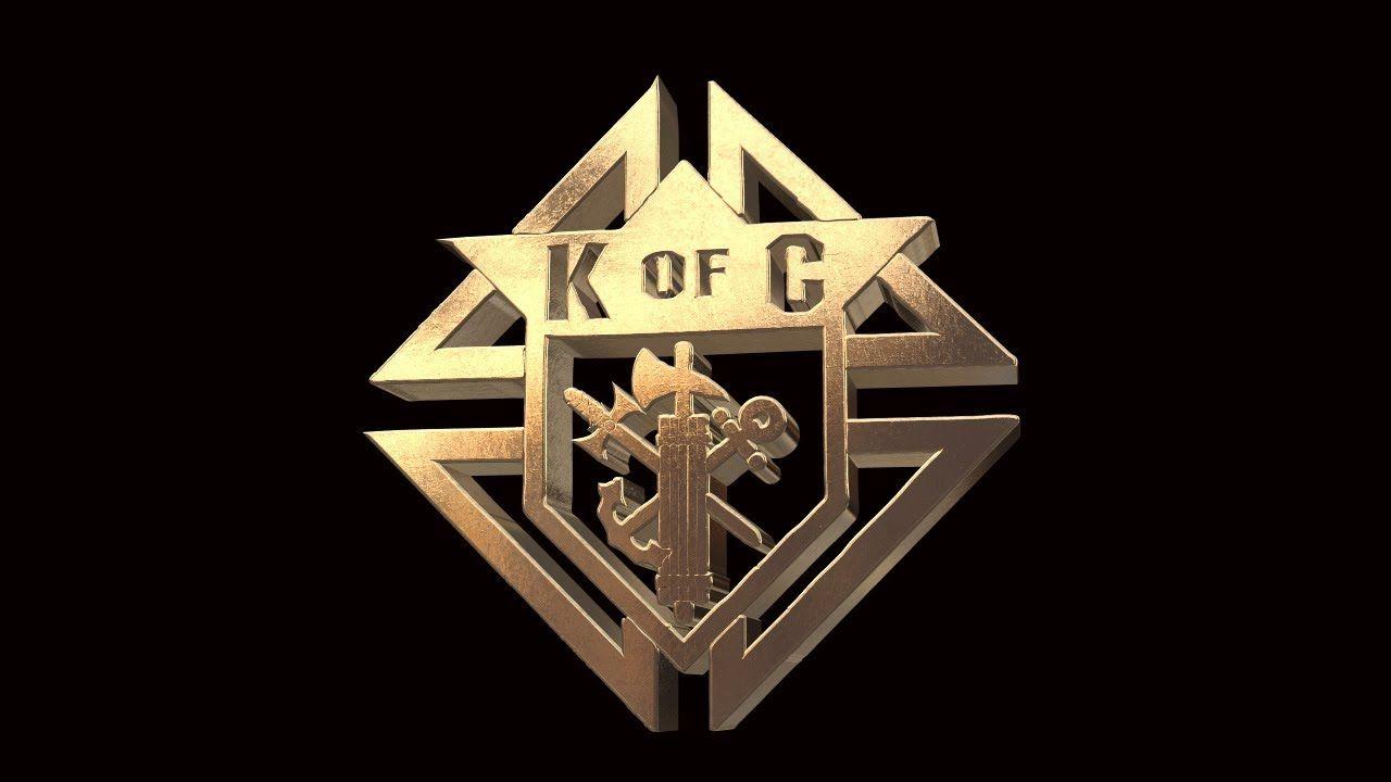 KofC Logo - Knights of Columbus Gold 3D Logo