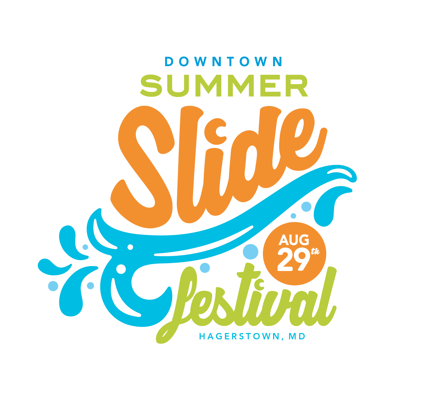 Slide Logo - Water slide Logos