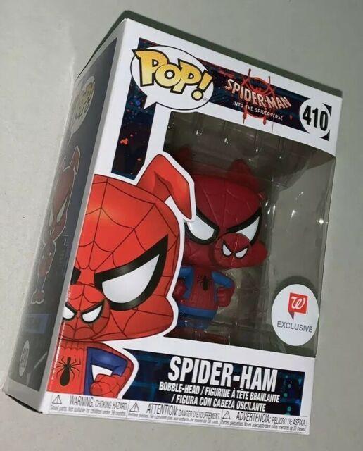 Spider-Ham Logo - Funko Pop Marvel Spider Ham #410 Spiderverse Walgreens