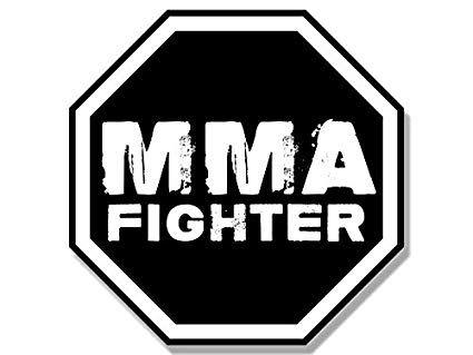 Octagon Logo - Amazon.com: American Vinyl Octagon Shaped MMA Fighter Sticker ...
