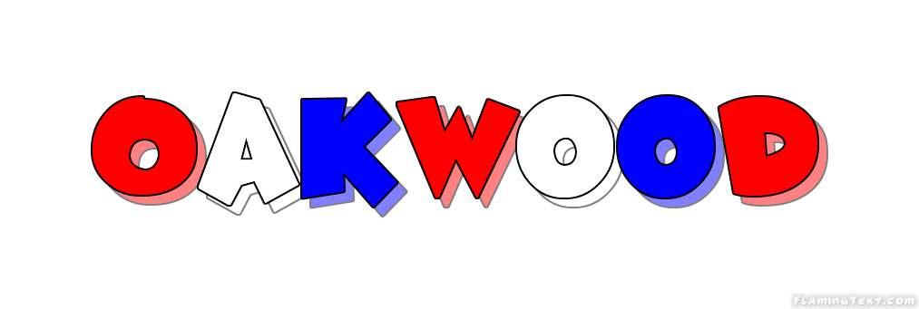 Oakwood Logo - United States of America Logo. Free Logo Design Tool from Flaming Text