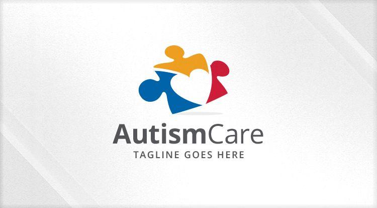 Autism Logo - Autism - Care - Puzzle - Heart - People logo - Logos & Graphics