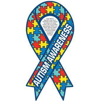 Autism Logo - Autism Awareness Ribbon Magnet (.030 Thickness)