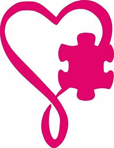 Autism Logo - AUTISM HEART INFINITY AWARENESS PUZZLE 5.5 Logo VINYL