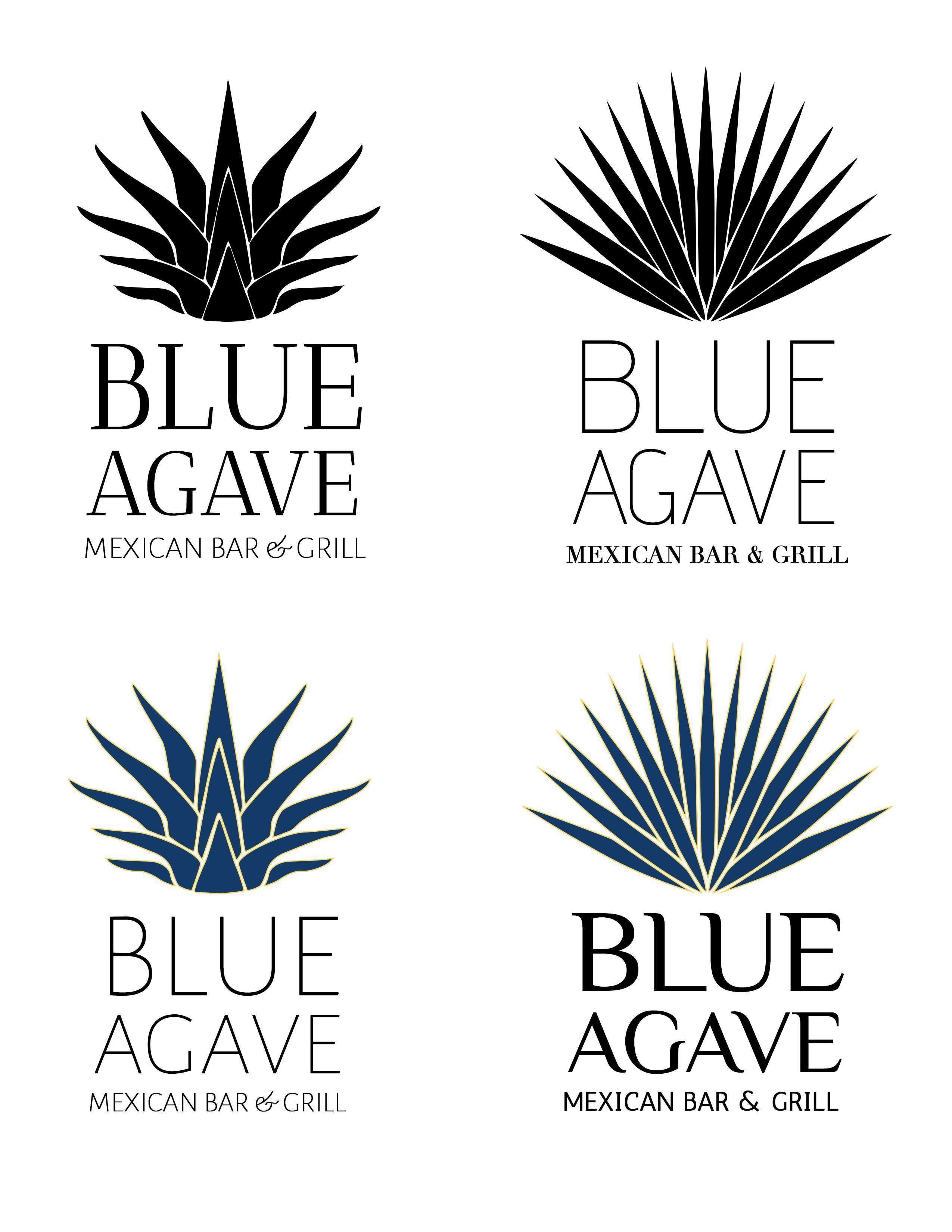 Agave Logo - Blue Agave Mexican Bar & Grill Logo | The Design Jedi