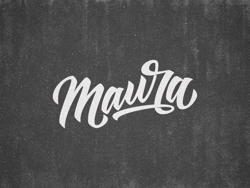 Maura Logo - Maura Lettering by Renato Radeke on Dribbble