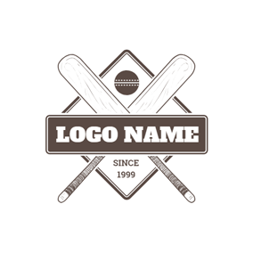 Cricket Bat Logo - Free Cricket Logo Designs | DesignEvo Logo Maker