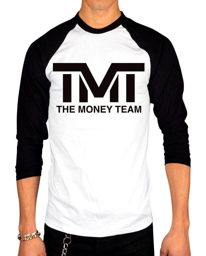 Mayweather Logo - Floyd Mayweather TMT The Money Team Logo Two Tone Baseball T-Shirt ...
