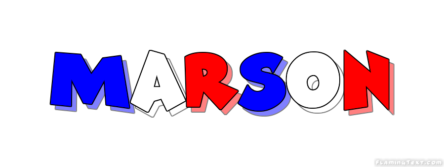 Marson Logo - France Logo | Free Logo Design Tool from Flaming Text