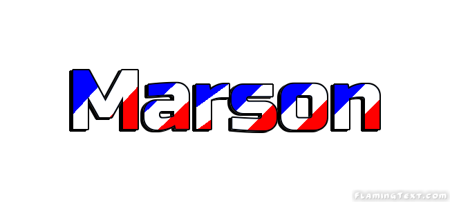 Marson Logo - France Logo | Free Logo Design Tool from Flaming Text