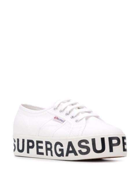 Superga Logo - Superga Logo Heel Sneakers - Farfetch