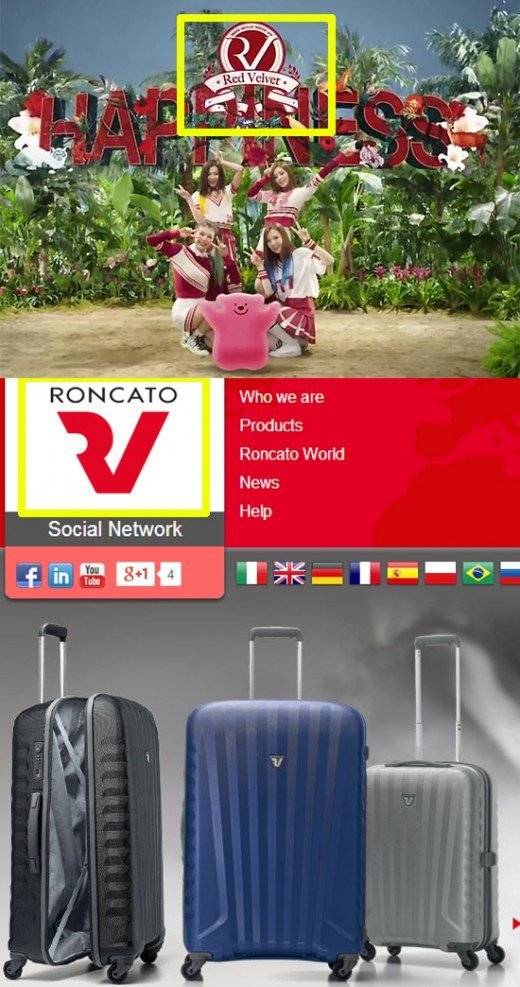 Roncato Logo - Red Velvet's logo under controversy for being too similar to