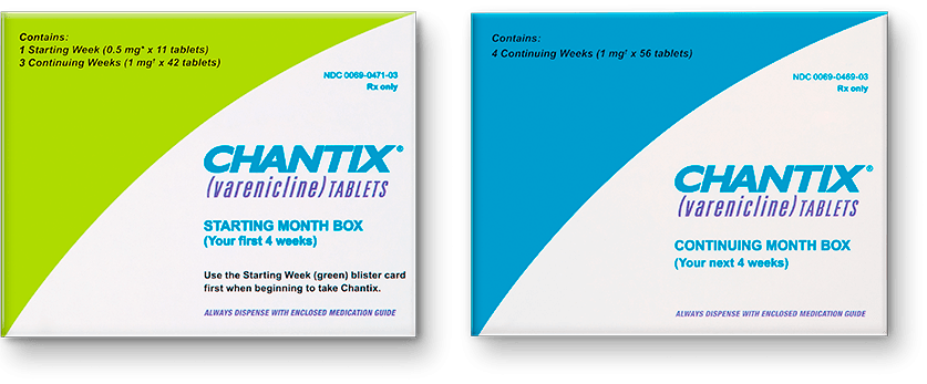 Chantix Logo - How To Take CHANTIX®. CHANTIX® (varenicline) Site