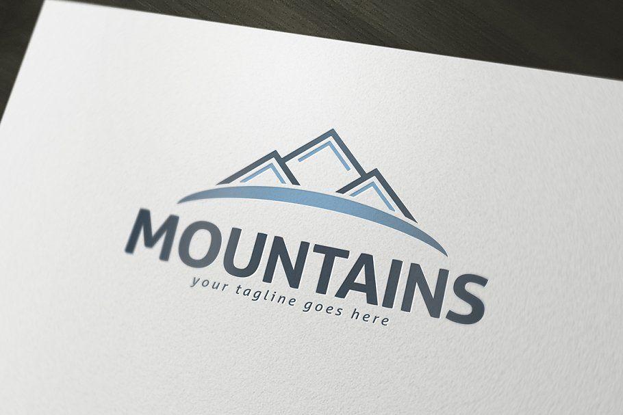 Mountainscape Logo - Mountains Logo Template Logo Templates Creative Market