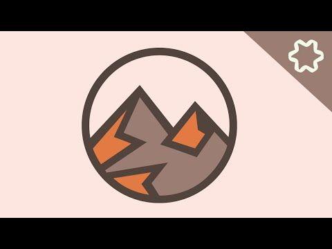 Mountainscape Logo - Mountains Logo Design Tutorial / Adobe illustrator / Hill Logo