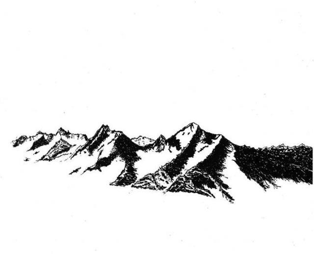 Mountainscape Logo - James Parker, Black And White Mountains