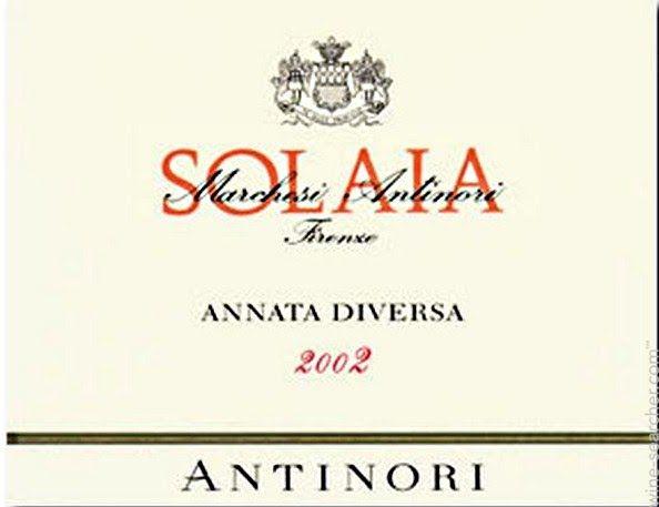 Antinori Logo - 2002 Marchesi Antinori Solaia Toscana IGT, Tuscany, Italy