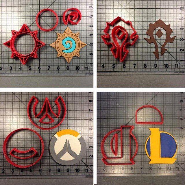 Cutters Logo - US $5.23 5% OFF. Game Logo Cookie Cutters Custom Made 3D Printed Hearthstone Biscute Cutter Fondant Cake Decorating Cookie Cutter Set In Cookie Tools
