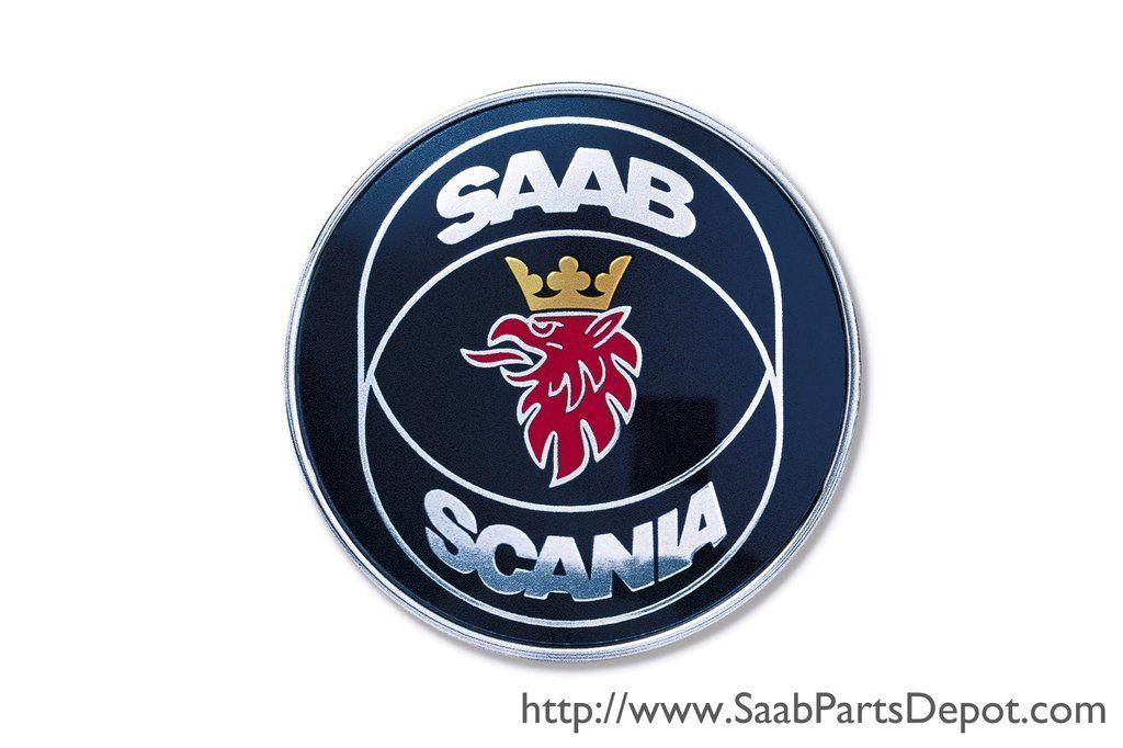 Saab-Scania Logo - Genuine Saab Scania Hood Emblem (4522884) - 900 9-3 9000