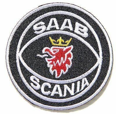 Saab-Scania Logo - SAAB SCANIA RACING Car Truck Logo Patch Iron on Jacket T-shirt Suit Cap  Badge