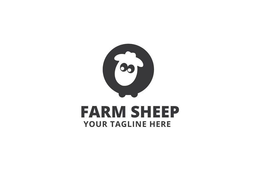Sheep Logo - Farm Sheep Logo Template