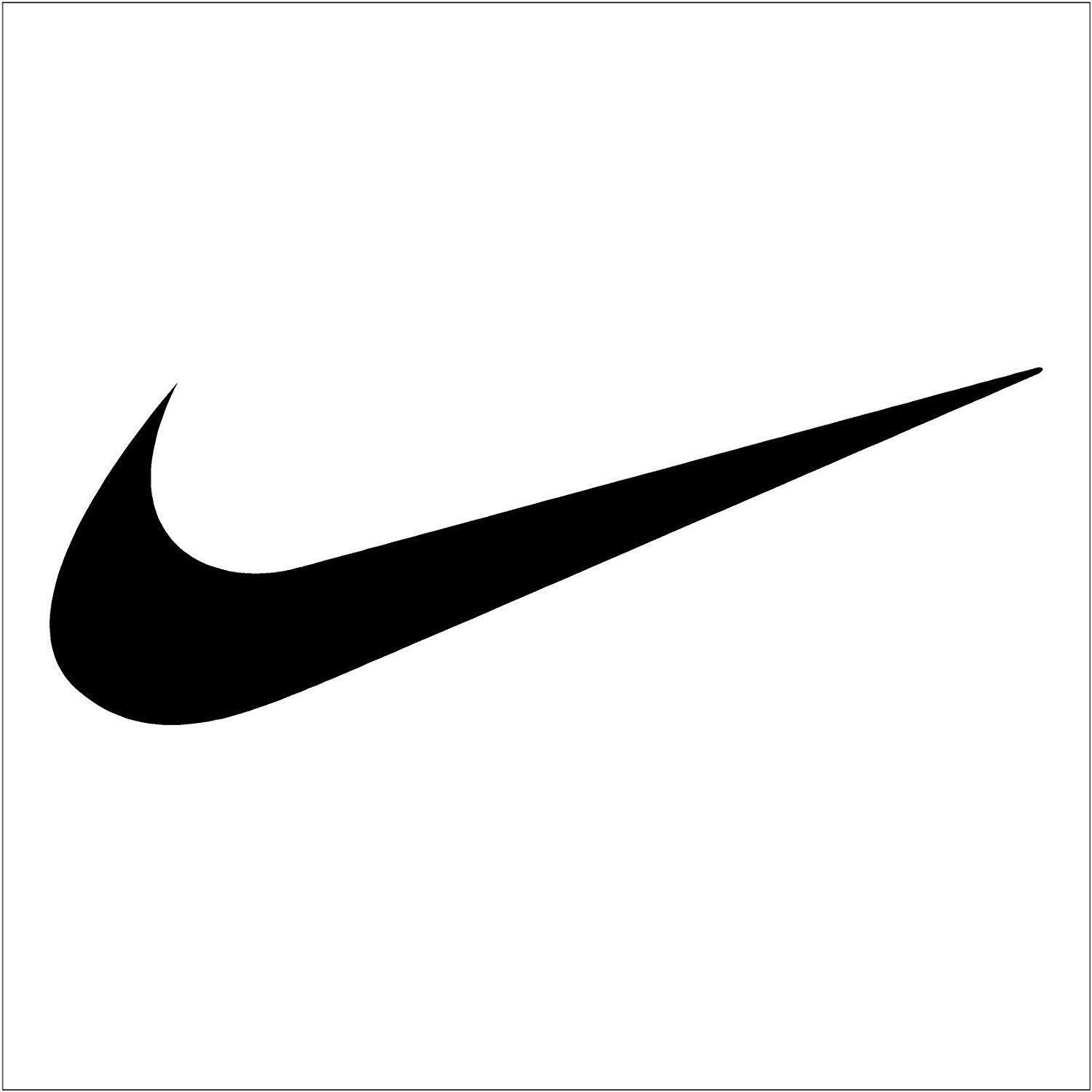 Nilke Logo - Crawford Graphix Nike Swoosh Logo Vinyl Sticker 2 Pack (6 Black)