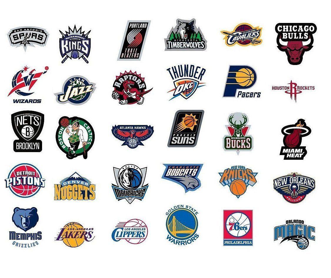 Stickers Logo - Amazon.com : NBA Decal Stickers Basketball New Team Logo Designs