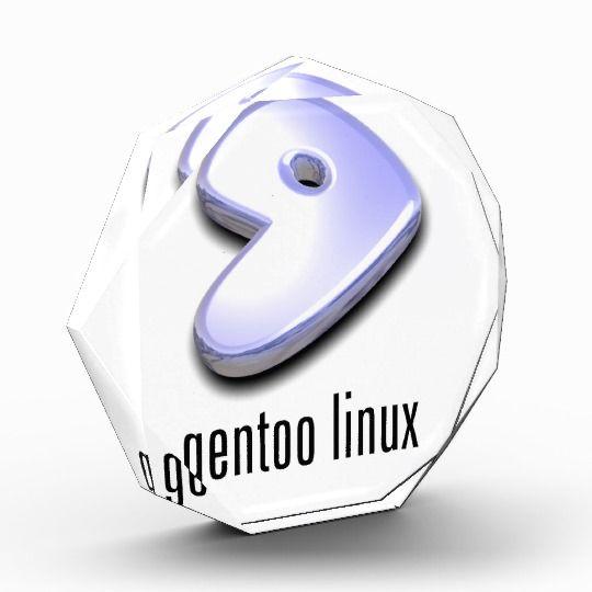 Gentoo Logo - gentoo Linux Logo Acrylic Award