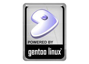 Gentoo Logo - Details about Powered By Gentoo Linux 1x0.75 Chrome Domed Case Badge / Sticker Logo