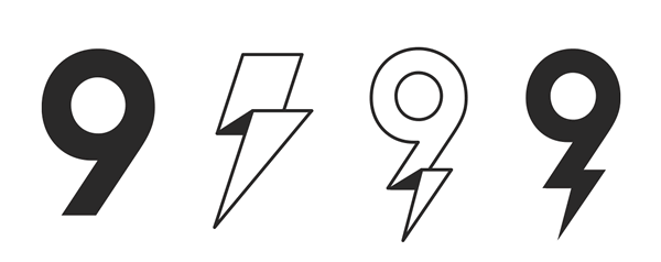 9 Logo - Brainstorm Logo Process