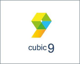 9 Logo - Cube 9 / Cubic nine Designed