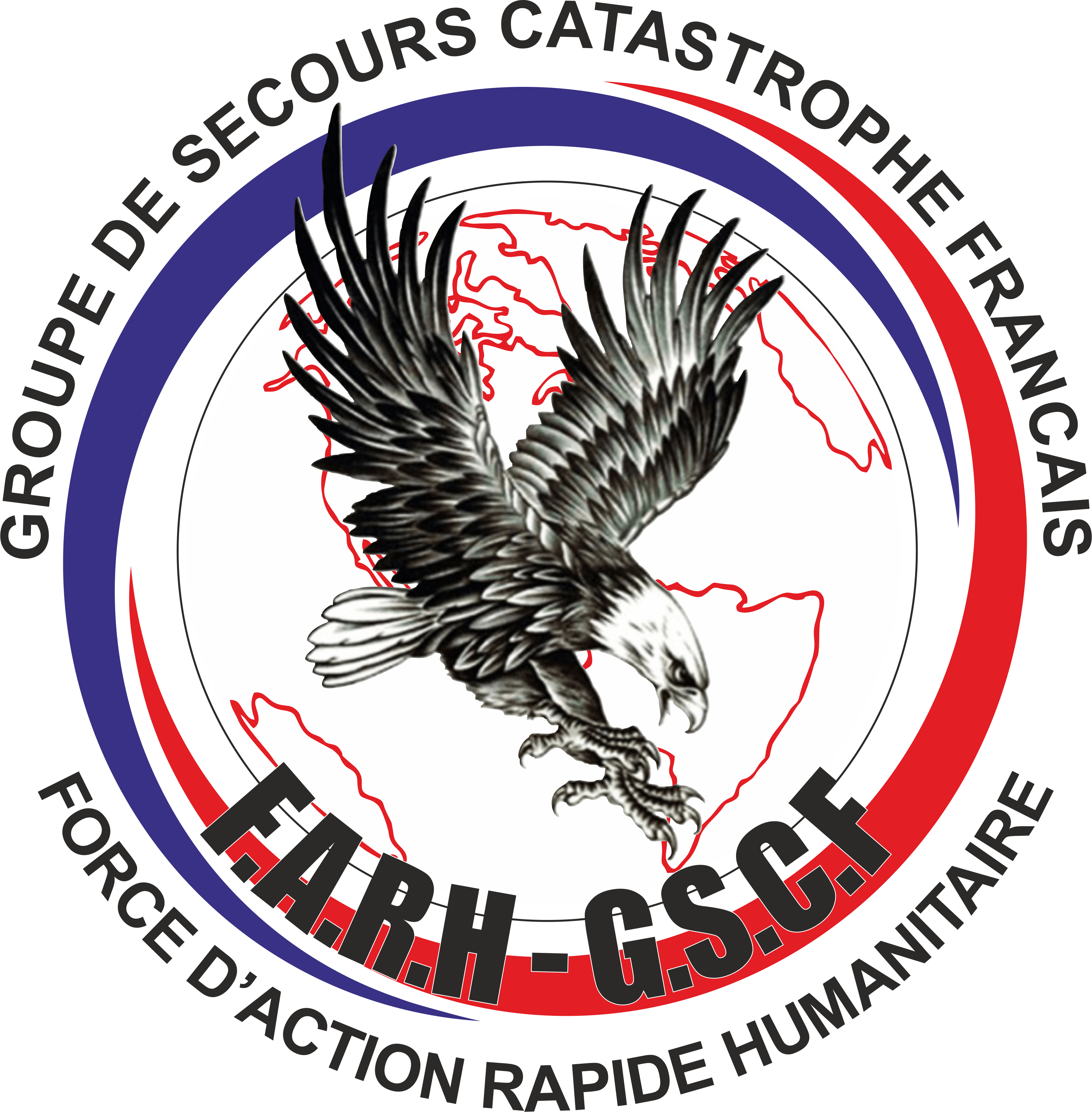 Gscf Logo - Sortie du logo de la Force d'Action Rapide Humanitaire du GSCF