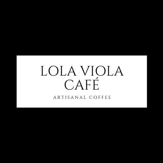 Lola Logo - Black and White Modern Framed Lola Cafe Logo