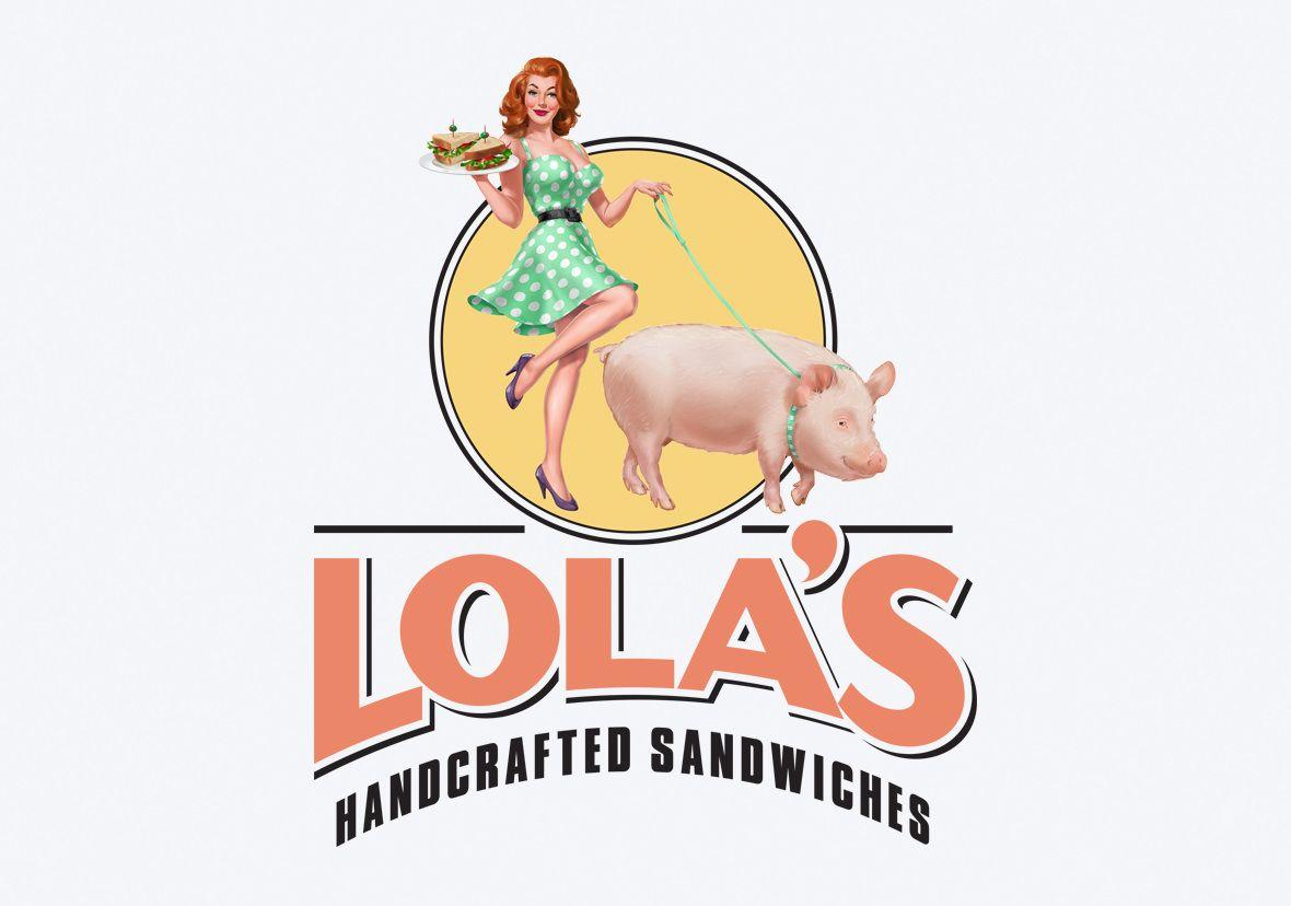 Lola Logo - Lola's Handcrafted Sandwiches Logo Creative Group