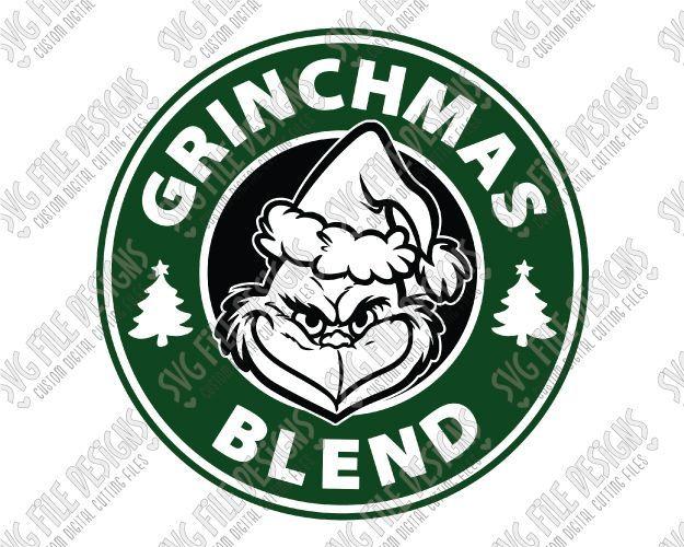 Grinch Logo - Grinch Starbucks Logo Cut File Set in SVG, EPS, DXF, JPEG, and PNG ...
