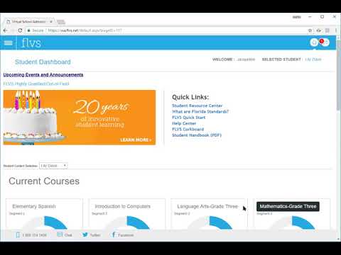 FLVS Logo - FLVS Parent Account with Multiple Students