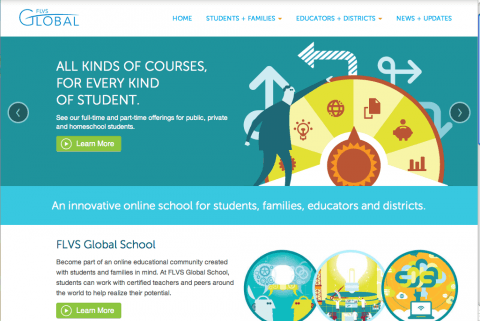 FLVS Logo - Florida Virtual School | St. Vrain Online Global Academy