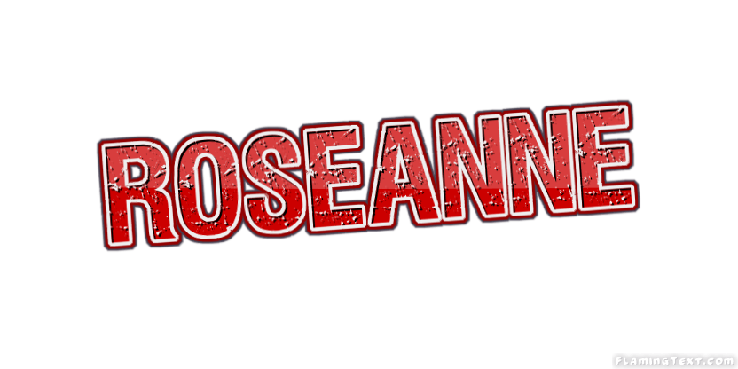 Roseanne Logo - Roseanne Logo | Free Name Design Tool from Flaming Text