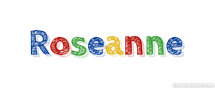 Roseanne Logo - Roseanne Logo | Free Name Design Tool from Flaming Text