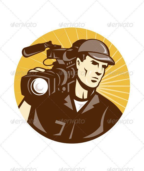 Cameraman Logo - Cameraman Film Crew Pro Video Movie Camera | Fonts-logos-icons ...